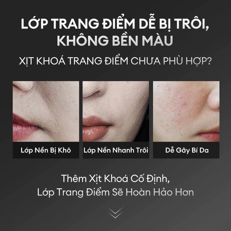 COLORKEY Xịt khóa trang điểm Airy Soft Matte Setting Spray 3