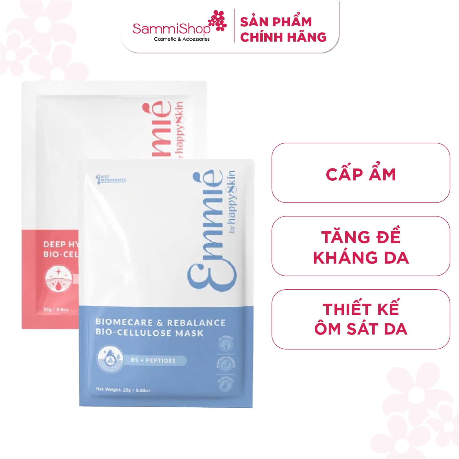 Emmie by Happyskin Mặt Nạ Bio-Cellulose Mask 25g thumb 1