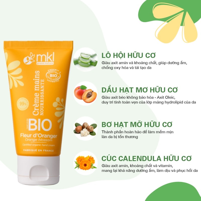 MKL Green Nature Kem tay Crème Mains Bio 50ml 7