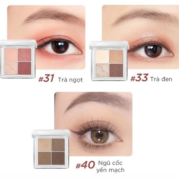 Judydoll Bảng phấn mắt 4-Color Eyeshadow 6