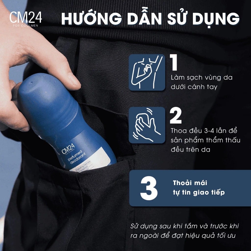 CM24 for Coolmen Lăn Khử Mùi Nam 50g 4