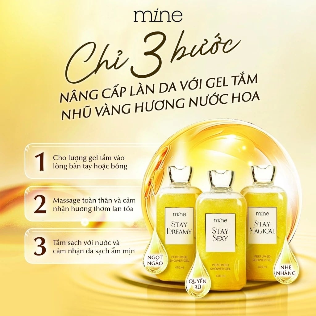 Mine Sữa tắm Stay Magical Perfumed 470ml 3