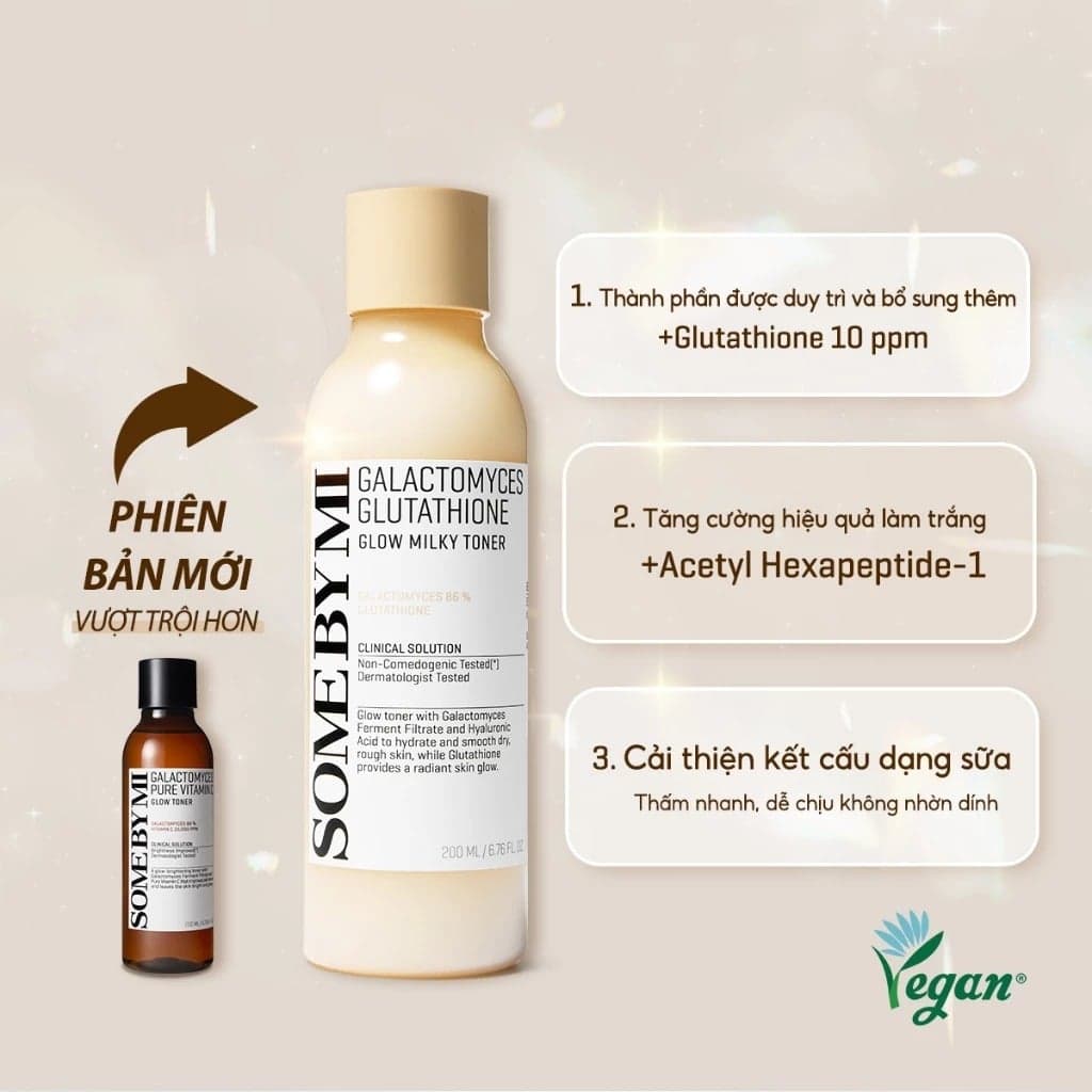 Some By Mi Nước Hoa Hồng Galactomyces Glutathione Glow Milky Toner 200ml thumb 4