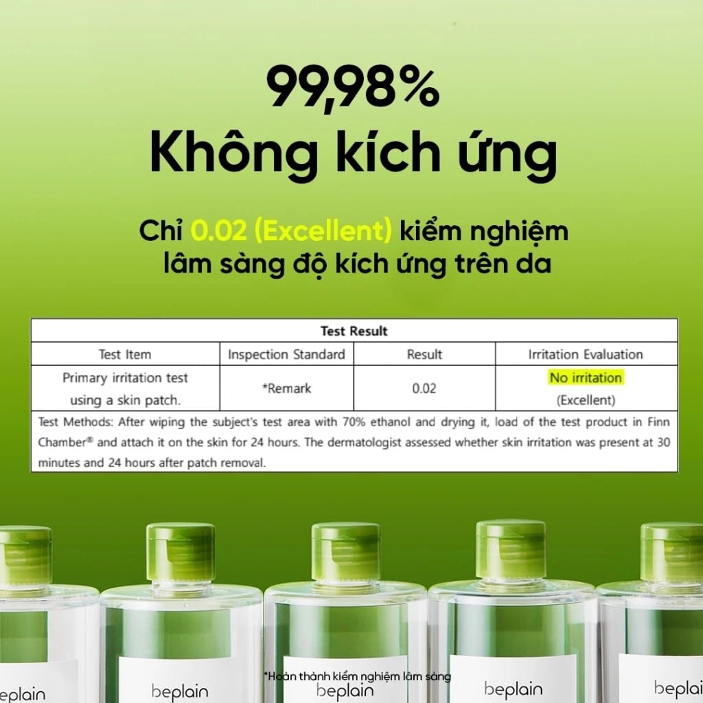 Beplain Nước tẩy trang Mung Bean Cleansing Water 400ml 4