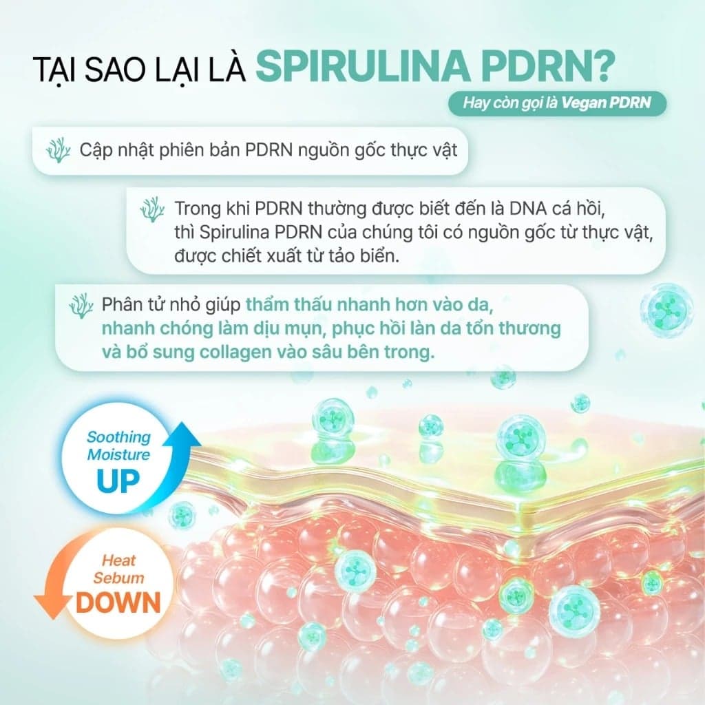 Some By Mi Tinh chất PDRN Spirulina Soothing Repair Serum 50ml thumb 6