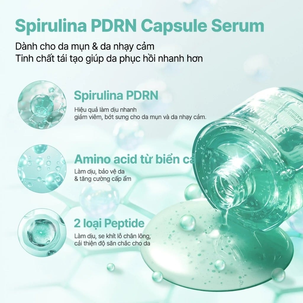 Some By Mi Tinh chất PDRN Spirulina Soothing Repair Serum 50ml 3