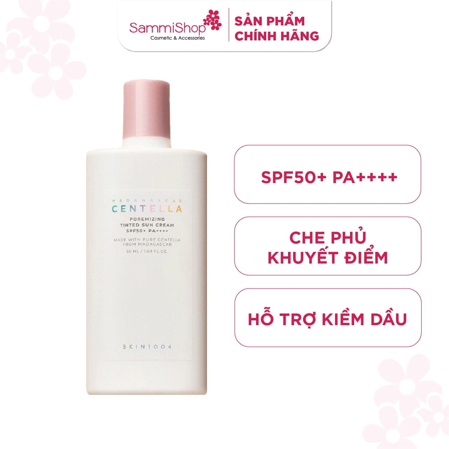 FS8 Skin1004 Kem chống nắng Madagascar Centella Poremizing Velvet Finish Sunscreen SPF50+ PA++++ 50ml thumb 2