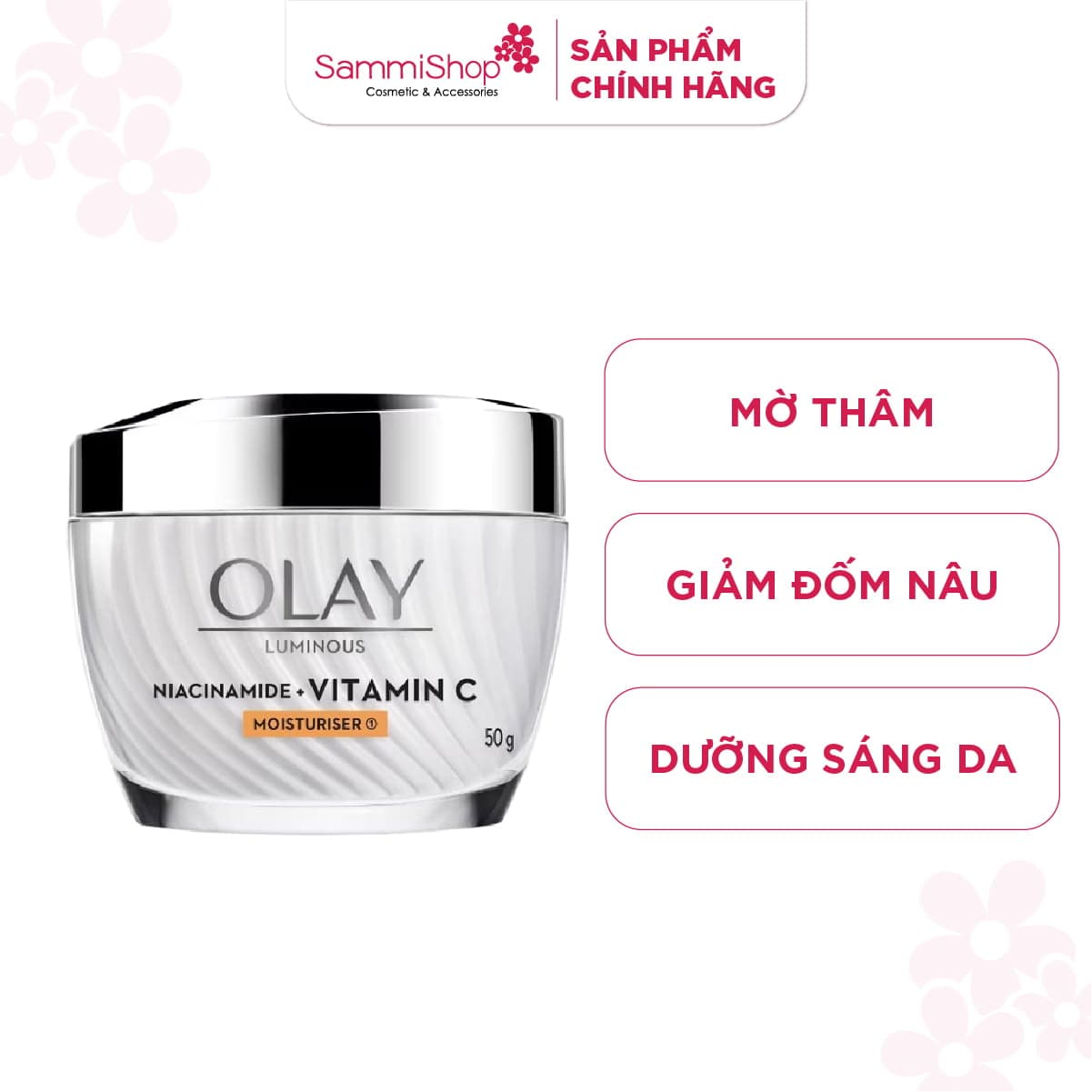 Olay Kem dưỡng ẩm trắng da Niacinamide & Vitamin C 50g thumb 1