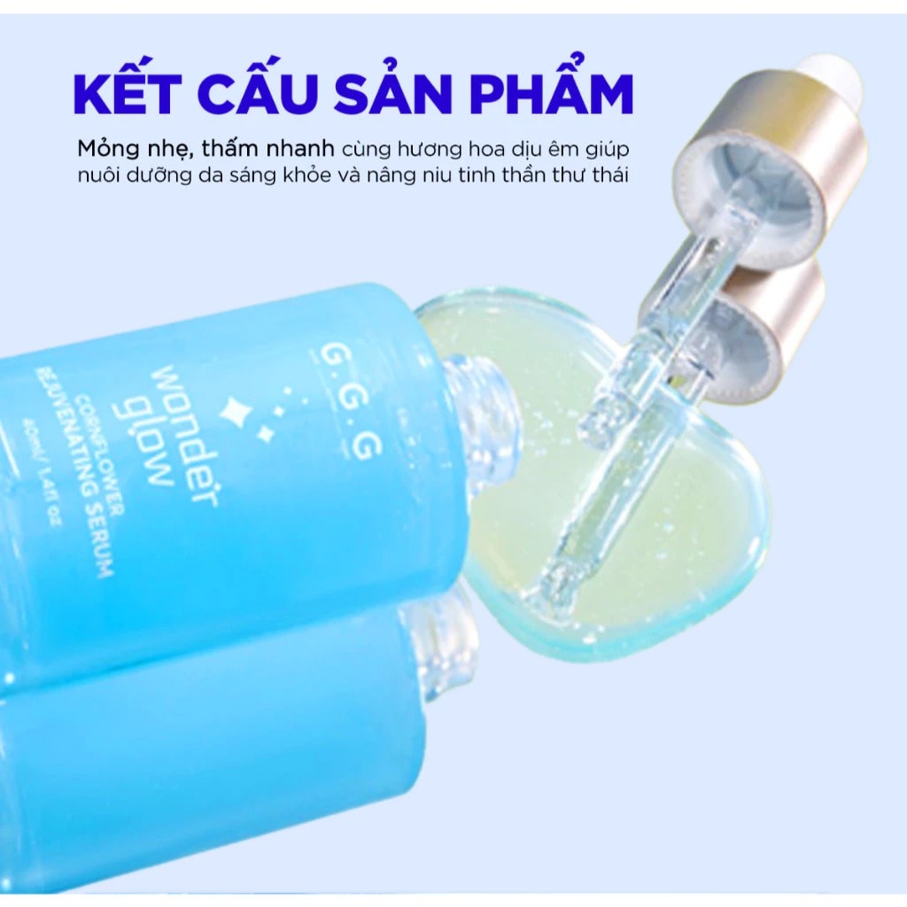 G.G.G Tinh chất Wonder Glow Rejuvenating Serum 40ml 4