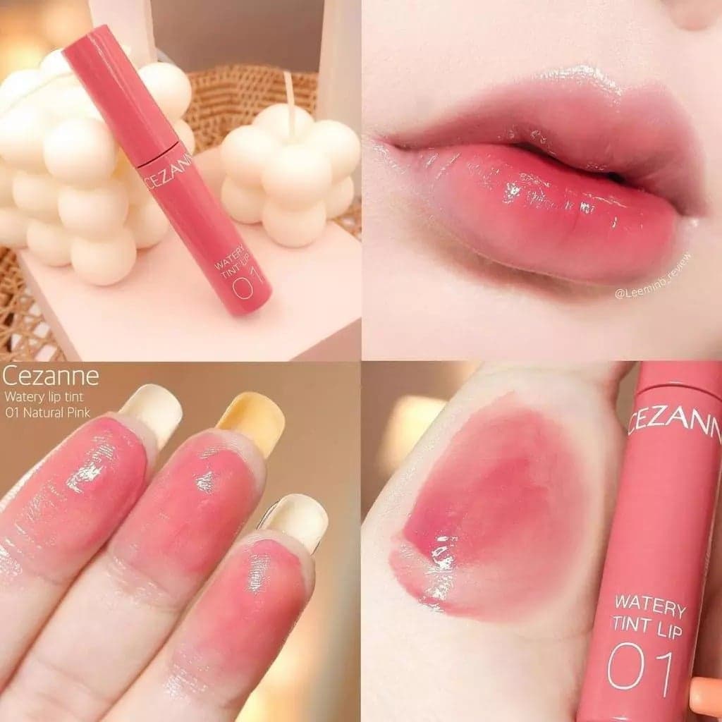 Cezanne Son tint bóng dưỡng ẩm Watery Tint Lip 4g thumb 4