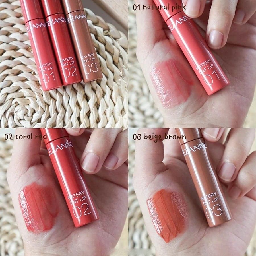 Cezanne Son tint bóng dưỡng ẩm Watery Tint Lip 4g thumb 3