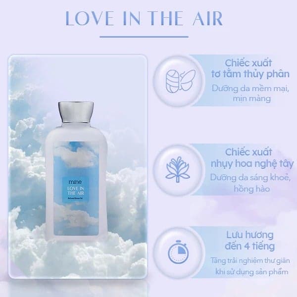 Mine Sữa tắm Love In The Air Perfumed Shower Gel thumb 2