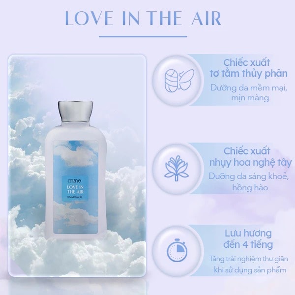 Mine Sữa tắm Love In The Air Perfumed Shower Gel 2