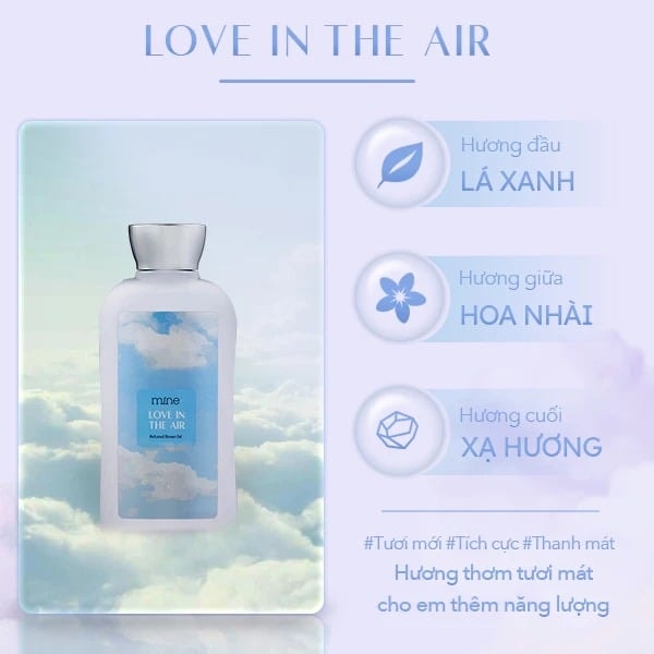 Mine Sữa tắm Love In The Air Perfumed Shower Gel 3