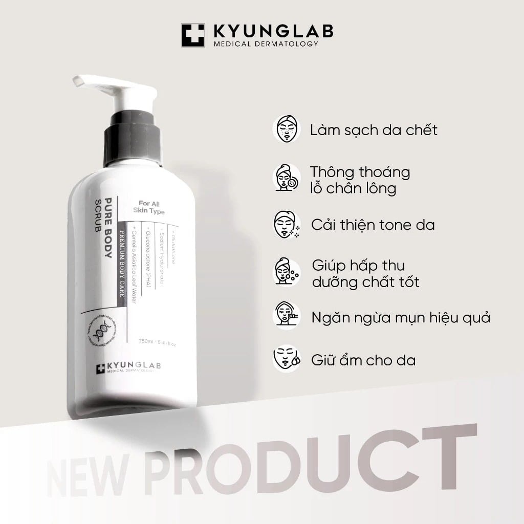 Kyung Lab Tẩy tế bào chết Body Scrub 250ml 2