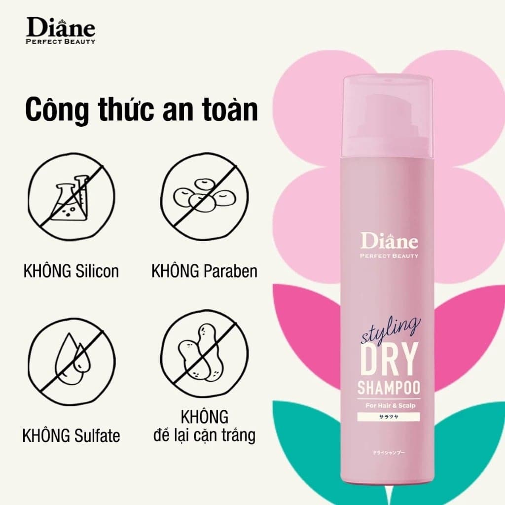 Diane Dầu gội khô Perfect Beauty Styling Smooth & Shine Dry Shampoo thumb 4