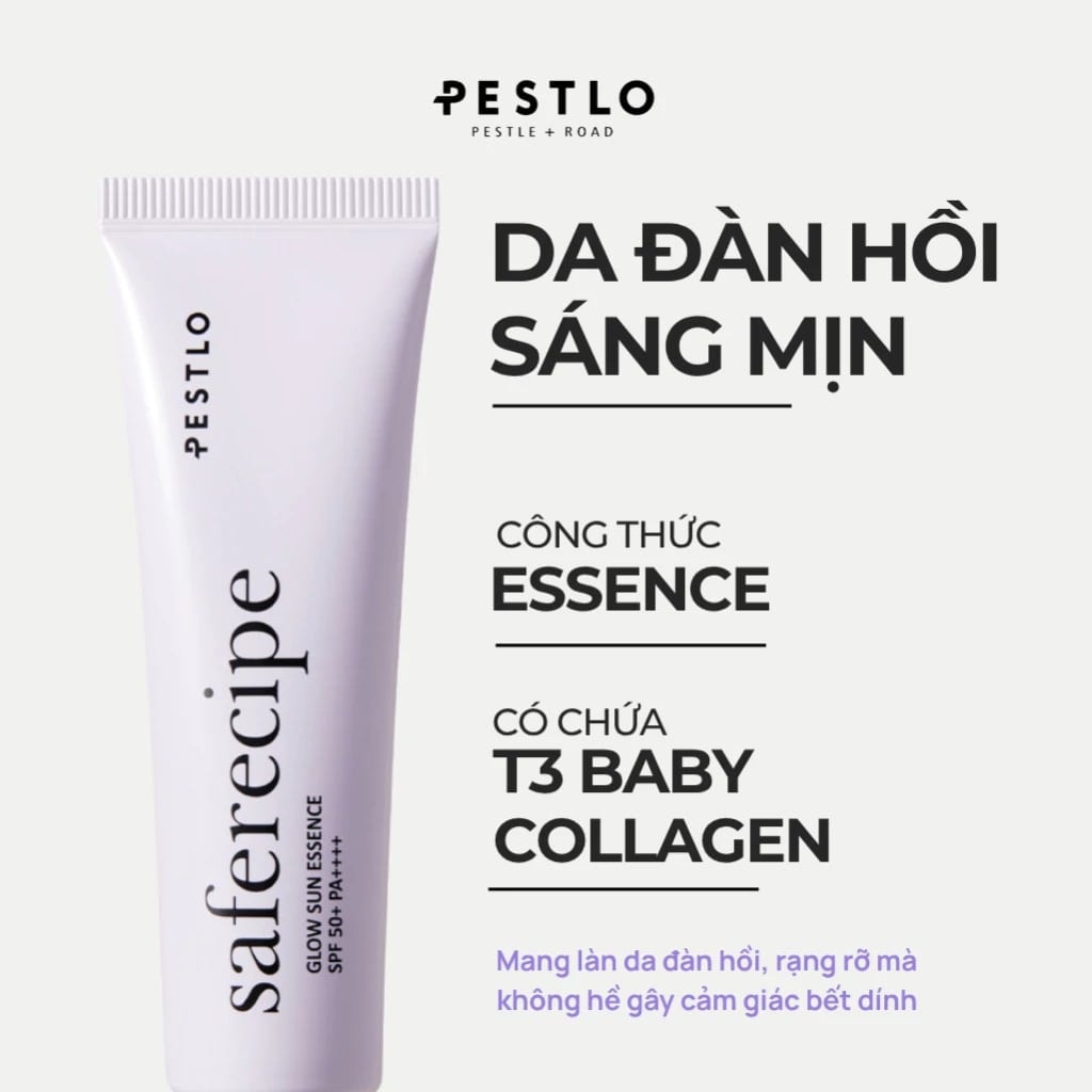 Pestlo Kem chống nắng Saferecipe Glow Sun Essence SPF50+ PA++++ 50ml 5
