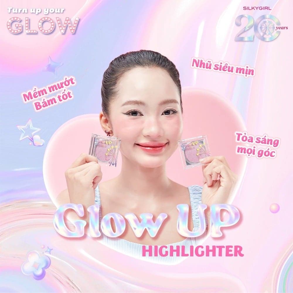 Silkygirl Bắt sáng dạng kem Glow Up Highlighter 4g thumb 4