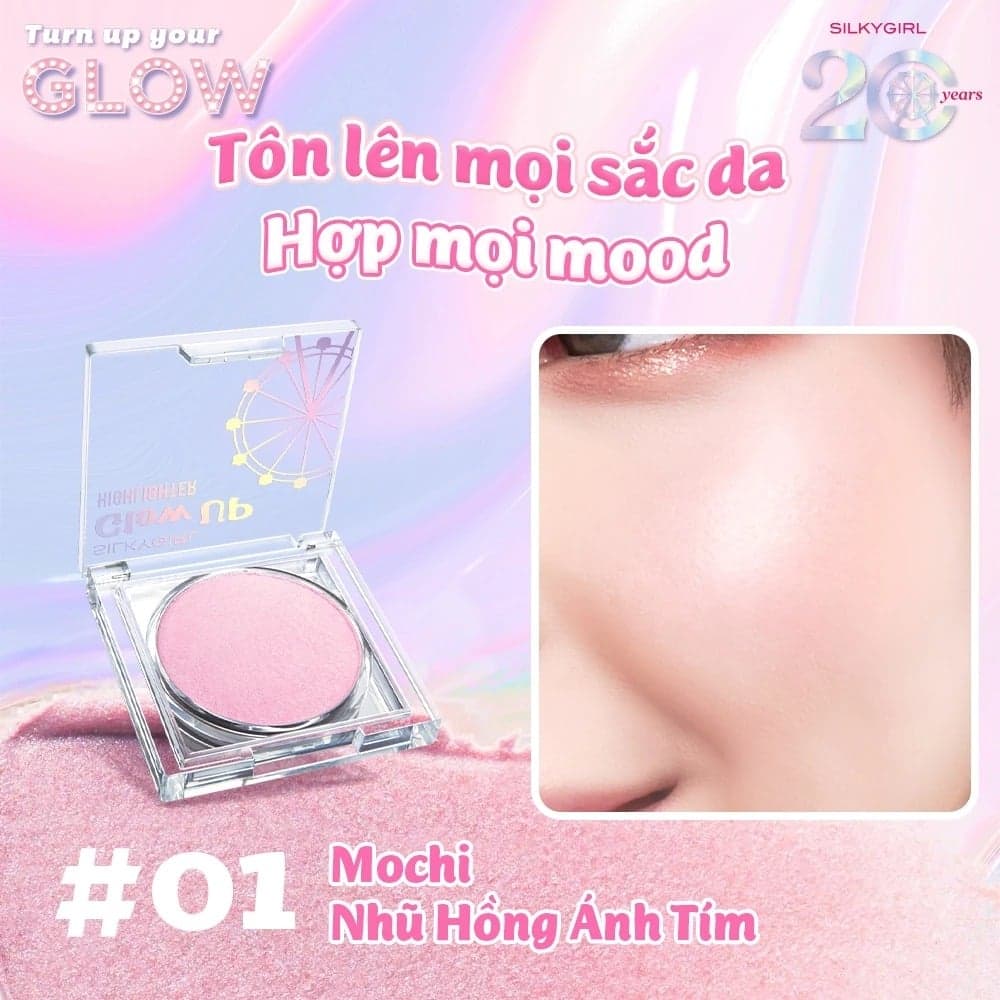 Silkygirl Bắt sáng dạng kem Glow Up Highlighter 4g thumb 5