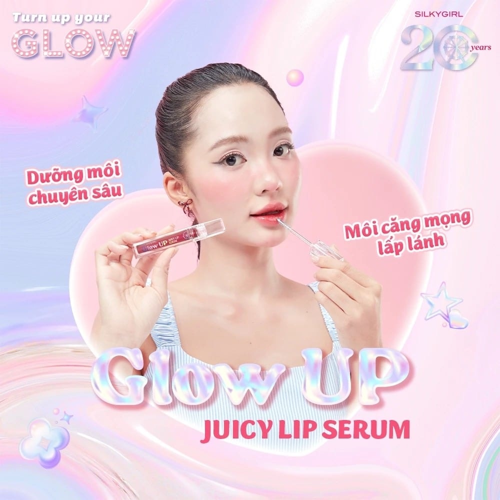 Silkygirl Son bóng Glow Up Juicy Lip Serum 2g 3