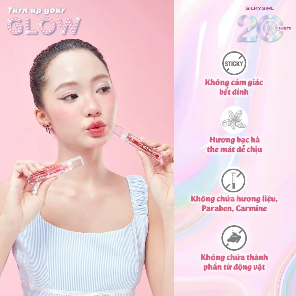 Silkygirl Son bóng Glow Up Juicy Lip Serum 2g thumb 11
