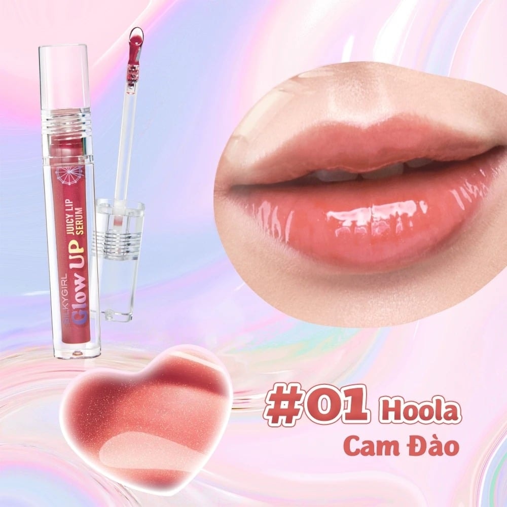 Silkygirl Son bóng Glow Up Juicy Lip Serum 2g 6