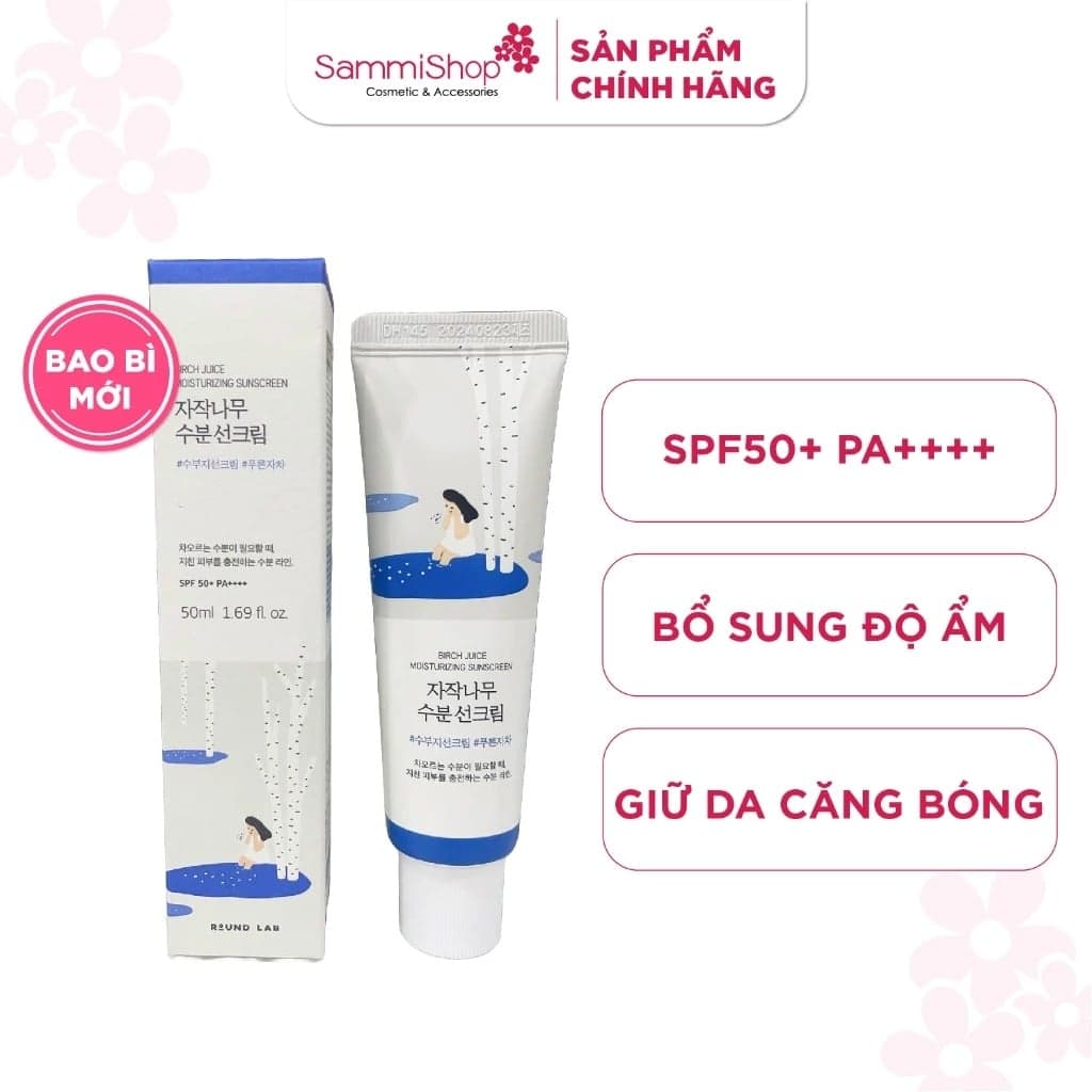 Round Lab Kem chống nắng Birch Juice Moisturizing Sunscreen 50ml thumb 2