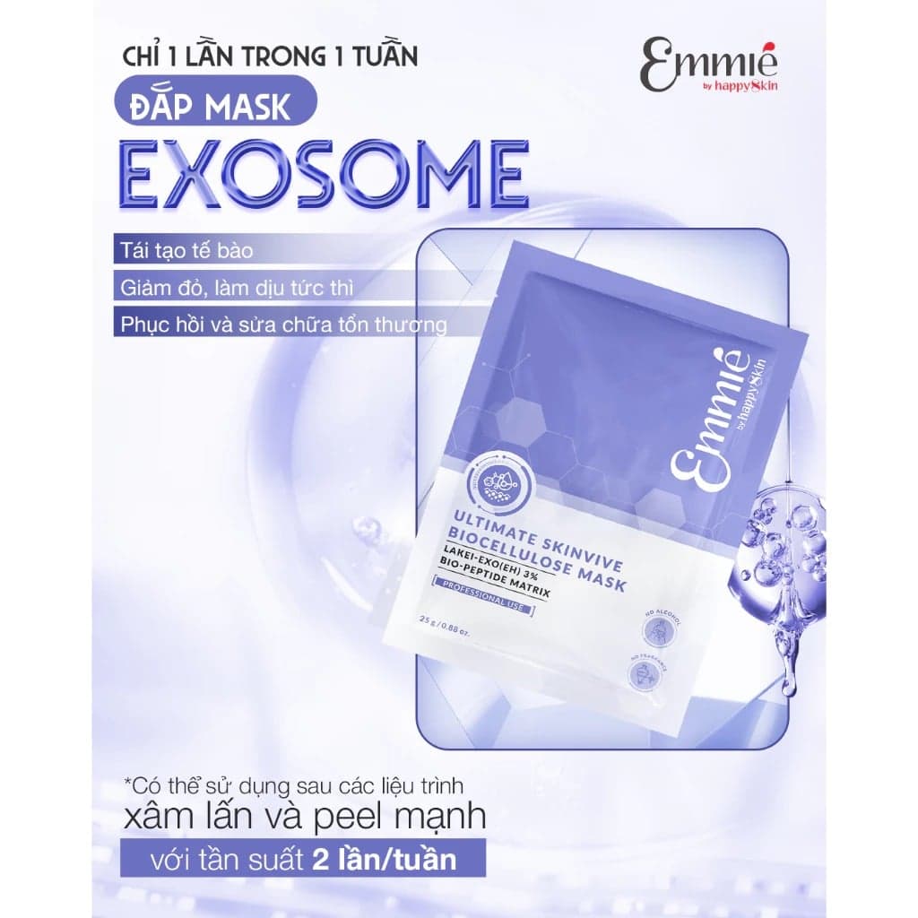 Emmie by Happyskin Mặt Nạ Ultimate Skinvive Biocellulose Mask 25g thumb 2
