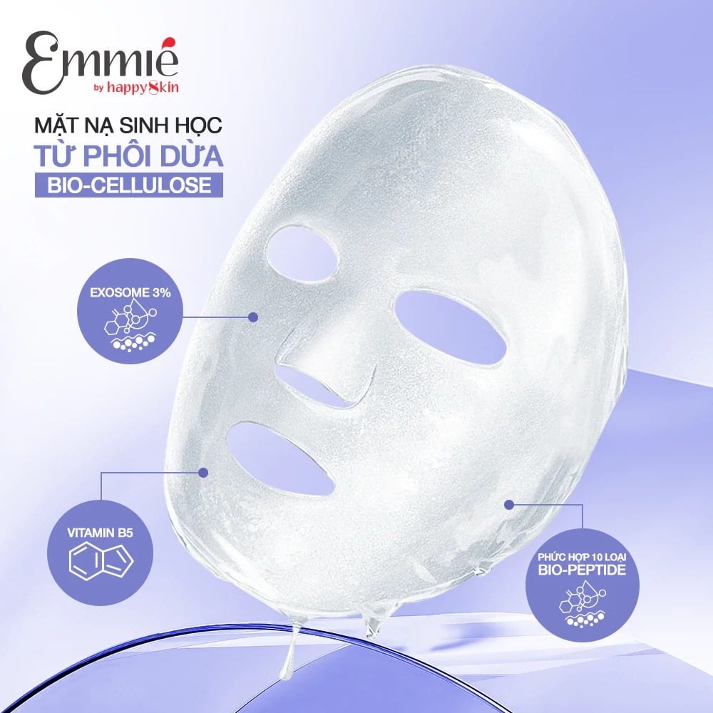 Emmie by Happyskin Mặt Nạ Ultimate Skinvive Biocellulose Mask 25g 4