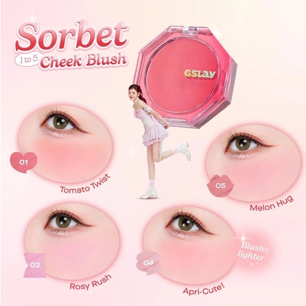 Gslay phấn má Gslay Sorbet Cheek Blush 5g 6