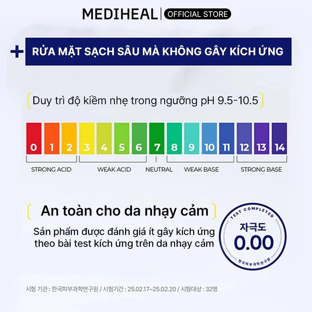 Mediheal Sữa rửa mặt Madecassoside Cleanser Moisture Calming 120ml 5