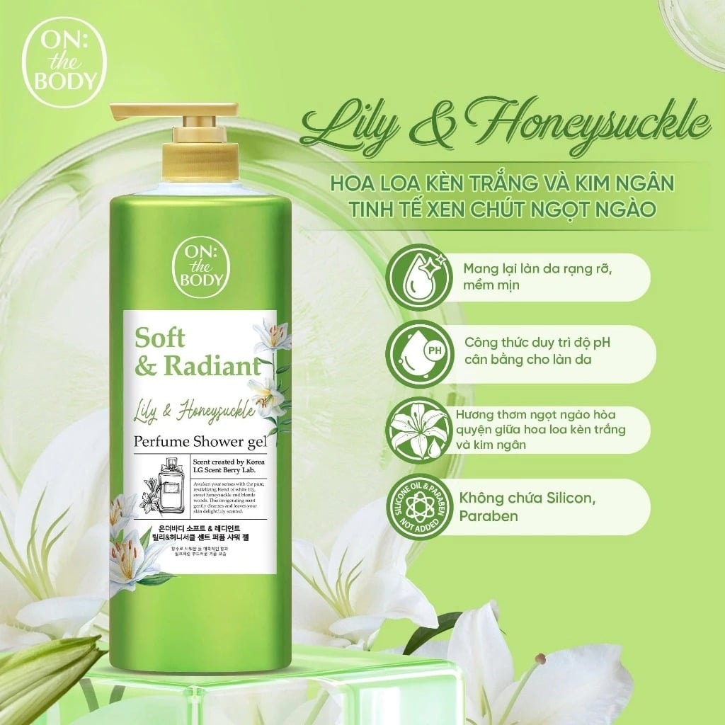 ON:) THE BODY Sữa tắm Perfume Shower Gel 1kg 4