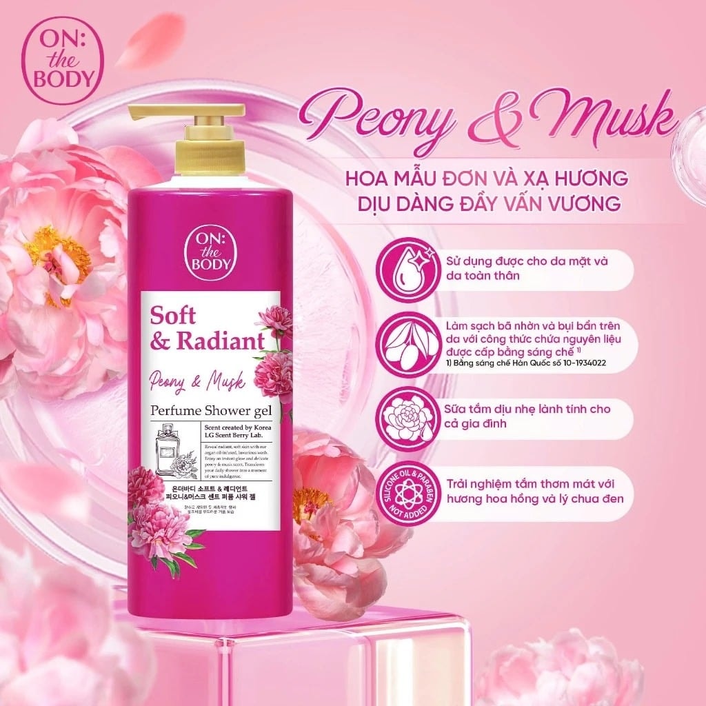 ON:) THE BODY Sữa tắm Perfume Shower Gel 1kg 6