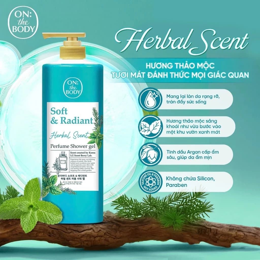 ON:) THE BODY Sữa tắm Perfume Shower Gel 1kg thumb 2