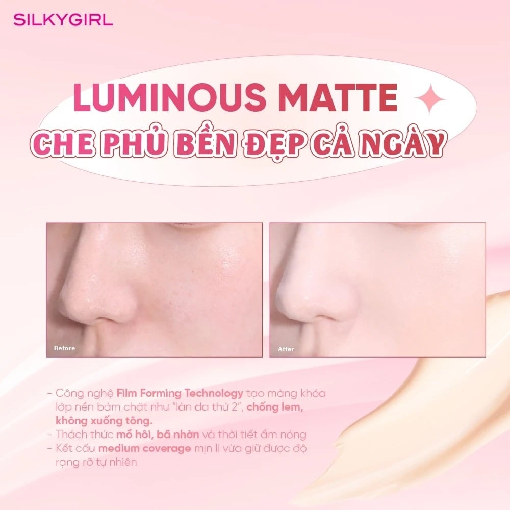 Silkygirl Phấn nước Serum Cushion 13g 5