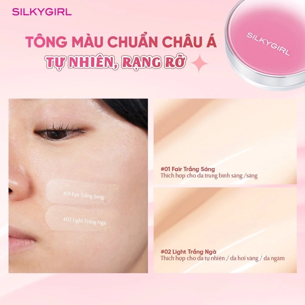Silkygirl Phấn nước Serum Cushion 13g 7