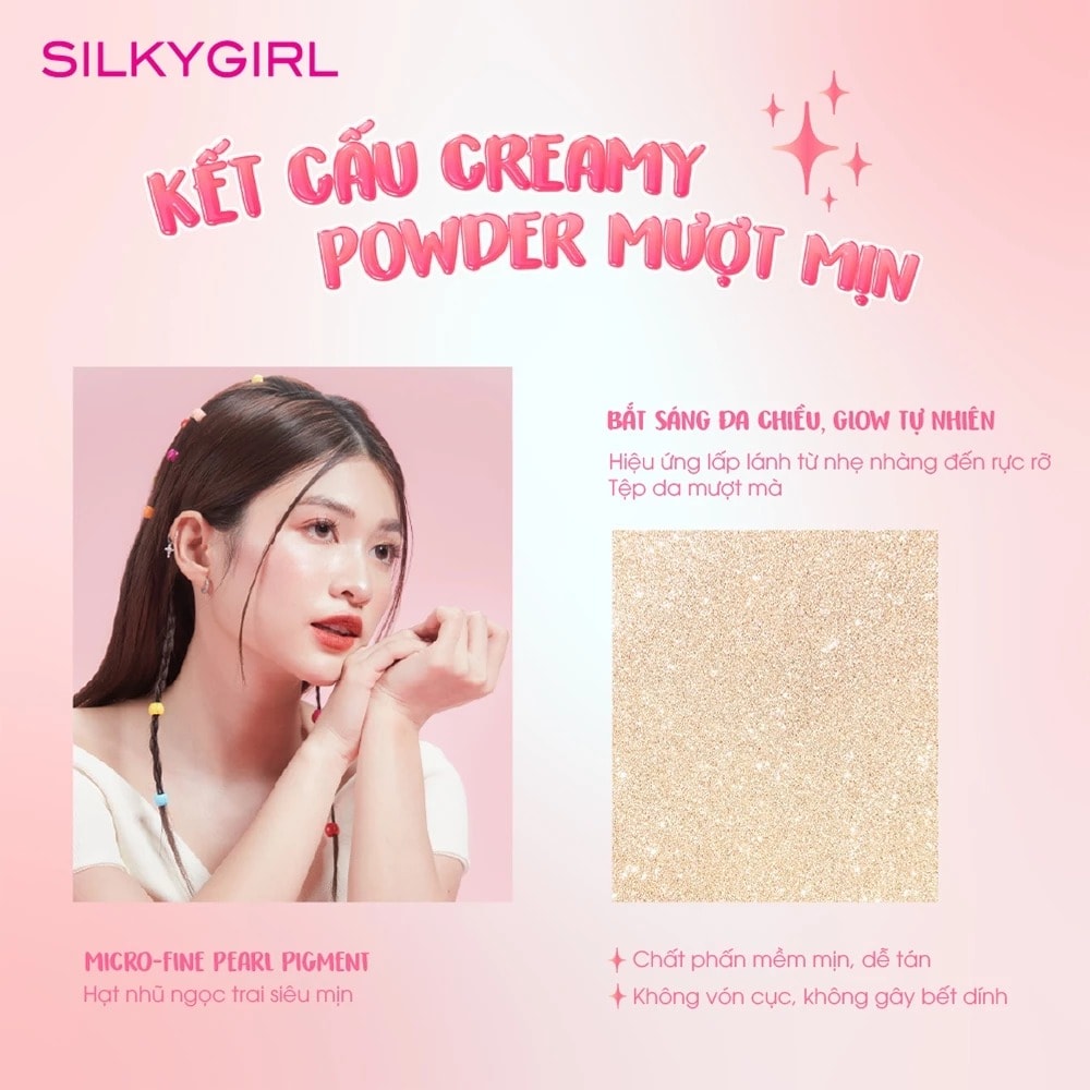Silkygirl Phấn bắt sáng 3D Highlighter 3.5g 3