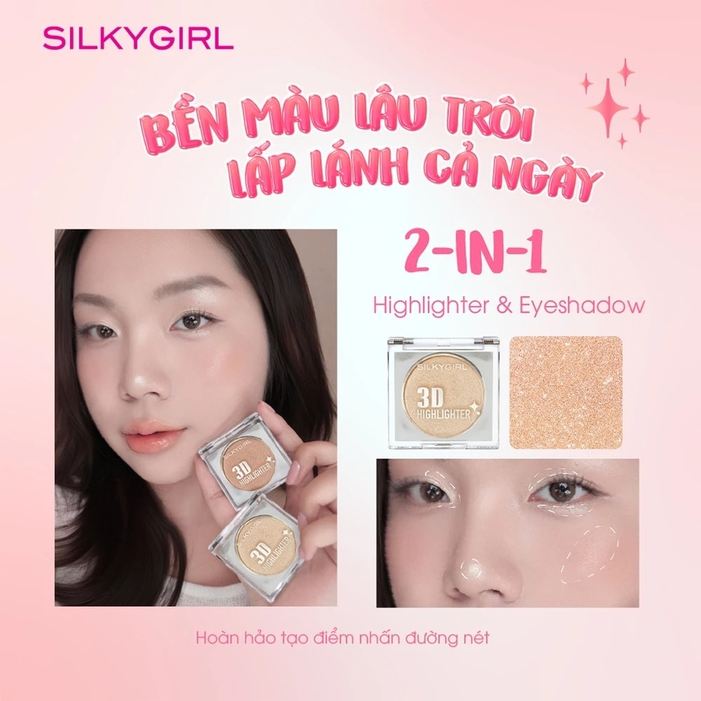Silkygirl Phấn bắt sáng 3D Highlighter 3.5g 4
