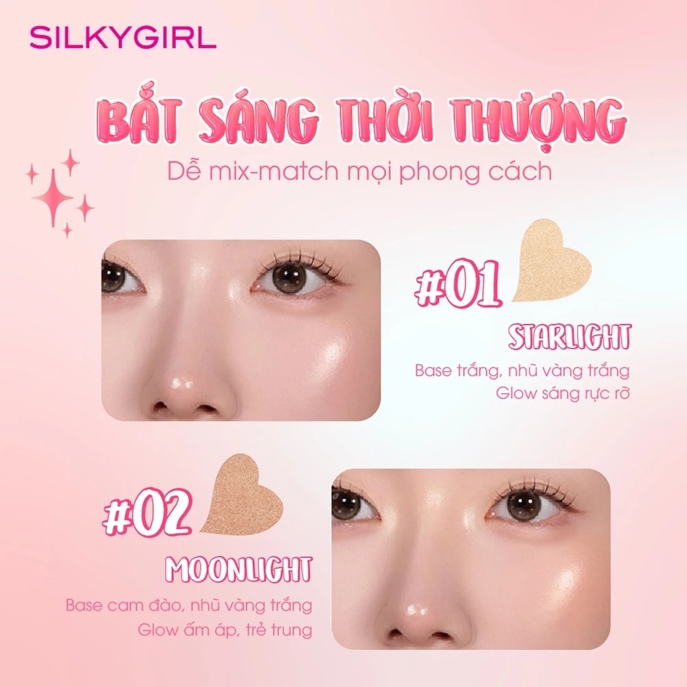 Silkygirl Phấn bắt sáng 3D Highlighter 3.5g 6