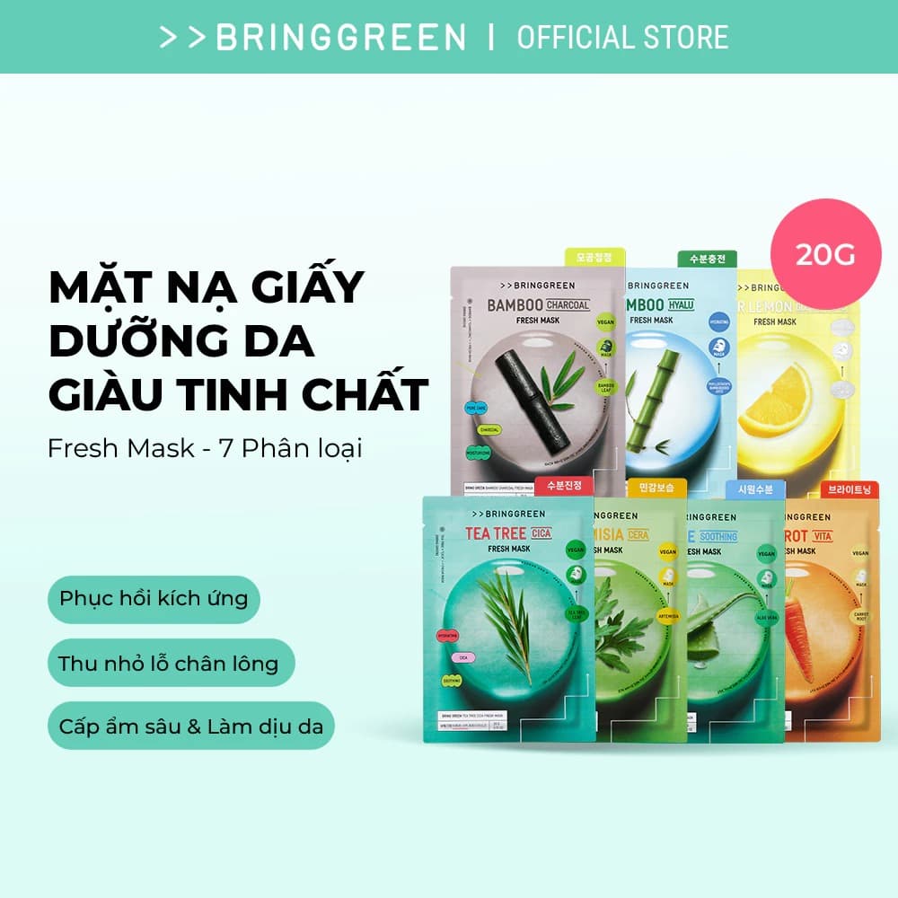 Bring Green Mặt nạ giấy Fresh Mask 20g thumb 2