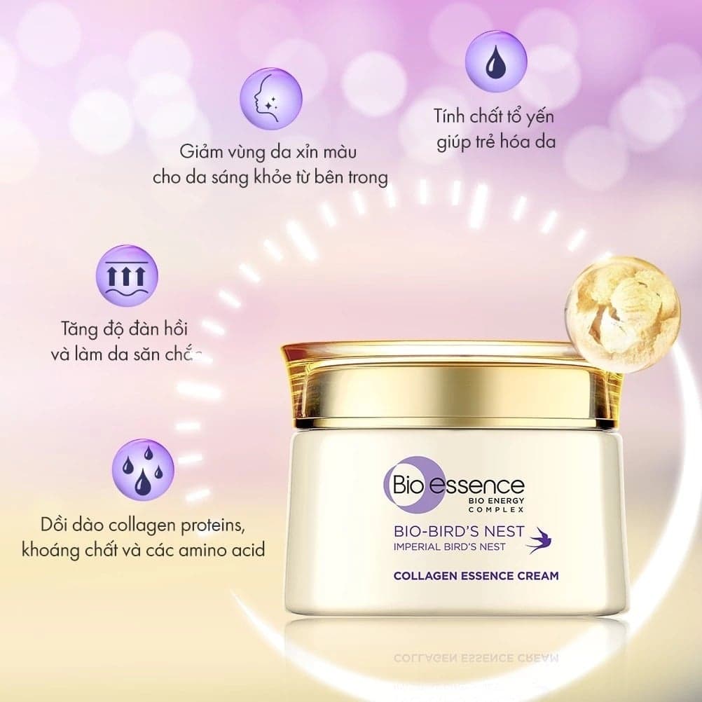 Bio Essence Kem dưỡng da Bio Bird Nest Collagen Essence Cream 50g thumb 4