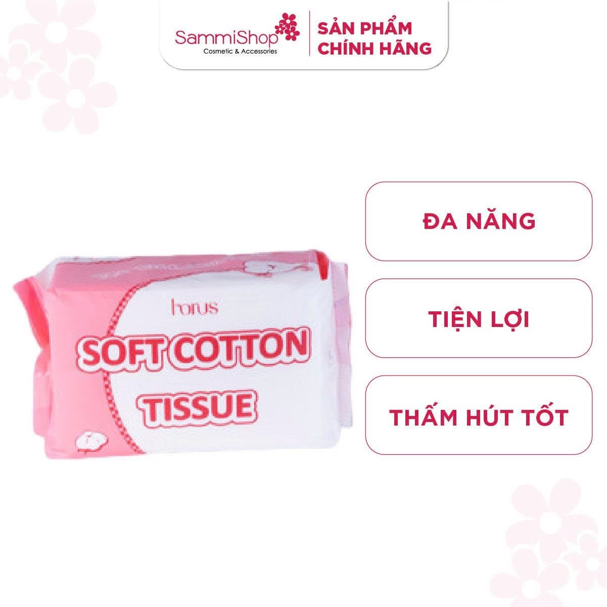 CB8 Combo 2 Horus Khăn khô đa năng Soft Cotton Tissue 80pcs (IP02) 2