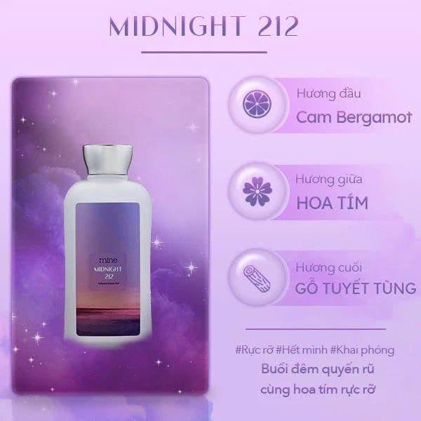 01.07 - 31.07 Mine Sữa tắm Midnight 212 Perfumed Shower Gel 470g thumb 2