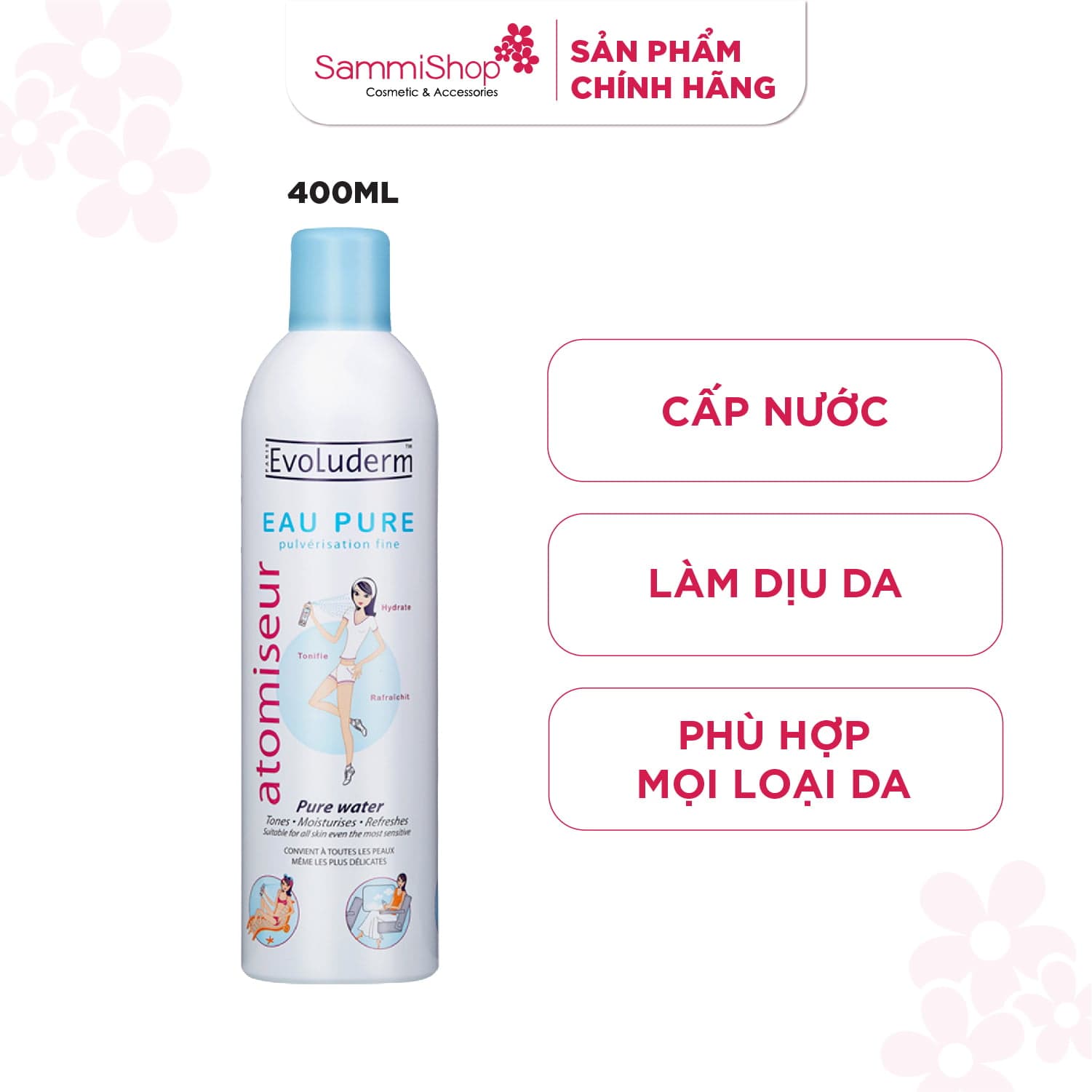 Evoluderm Xịt khoáng Pure Water thumb 6