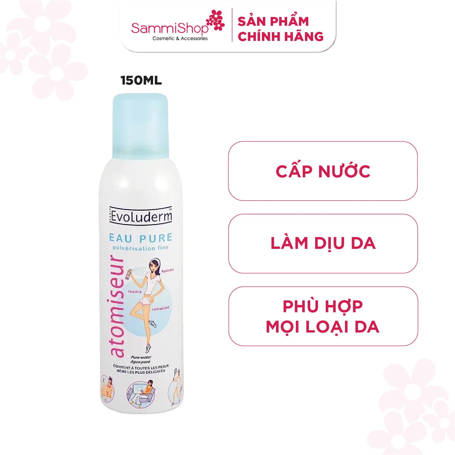 Evoluderm Xịt khoáng Pure Water thumb 7