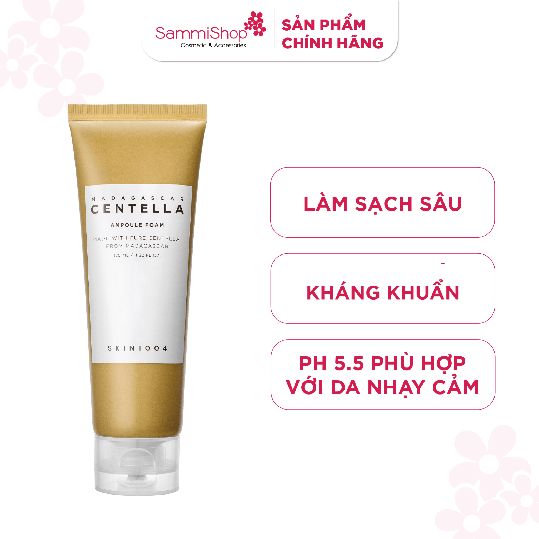 Skin1004 Sữa rửa mặt Madagascar Centella Ampoule Foam 125ml 2