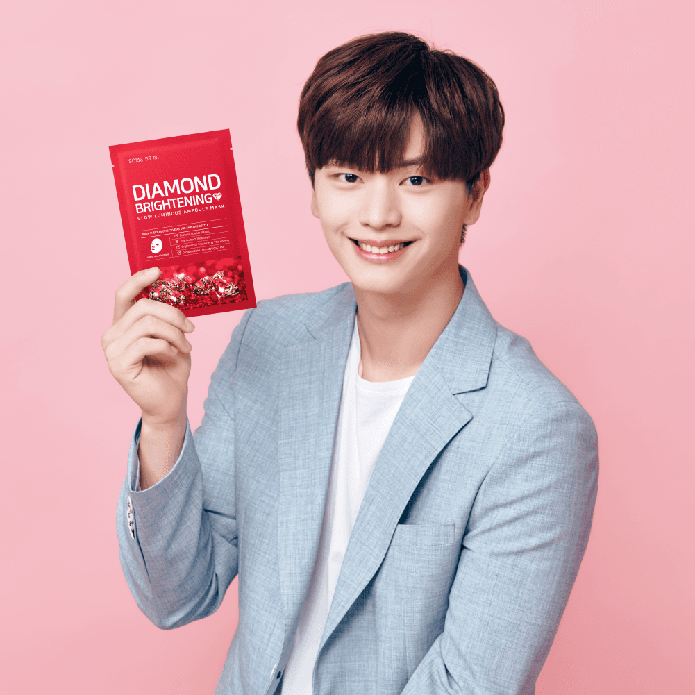 Some By Mi Mặt nạ giấy Red Diamond Brightening Glow Luminous Ampoule Mask 25g thumb 2