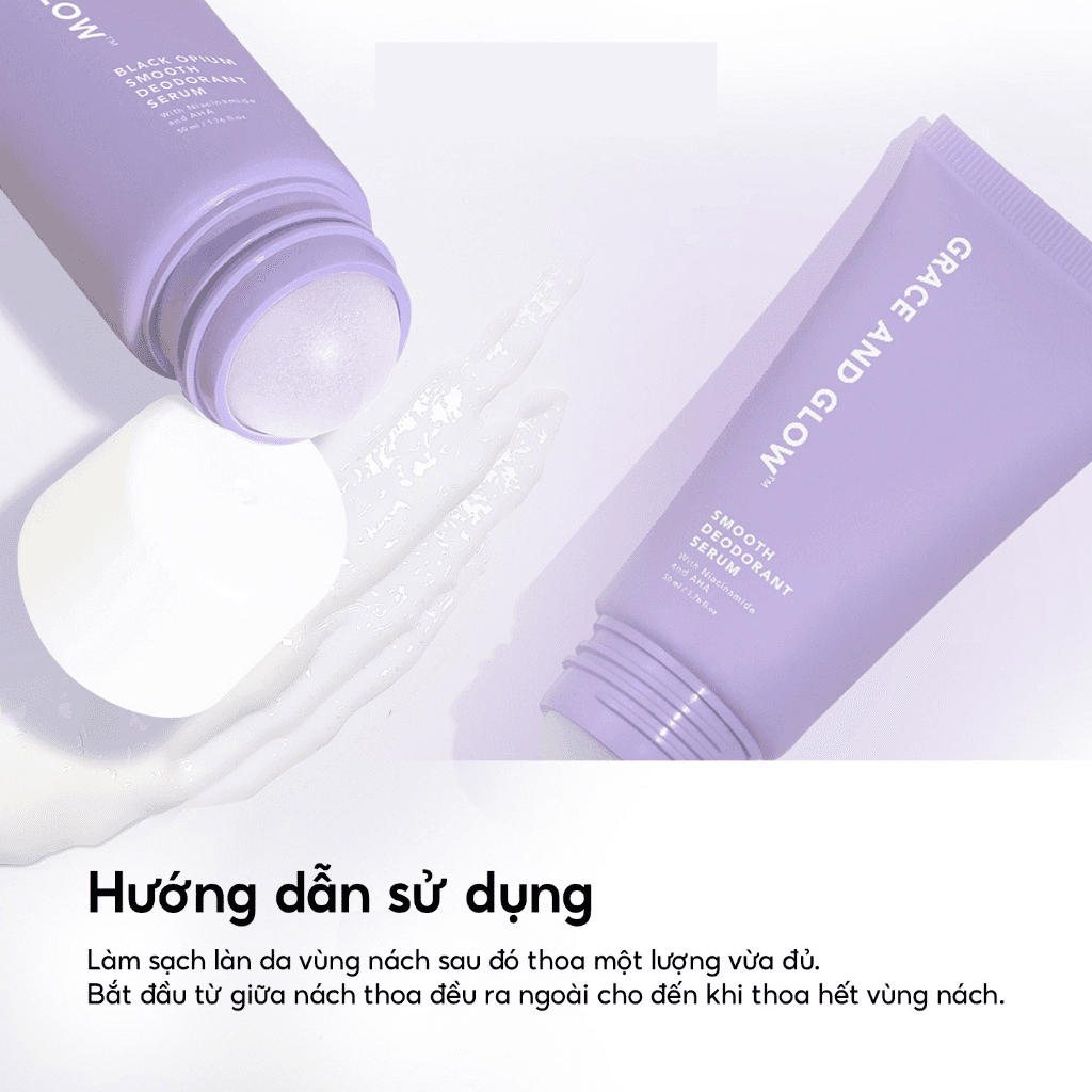 Grace And Glow Lăn khử mùi Black Opium Smooth Deodorant Serum With Niacinamide And AHA 50ml thumb 3
