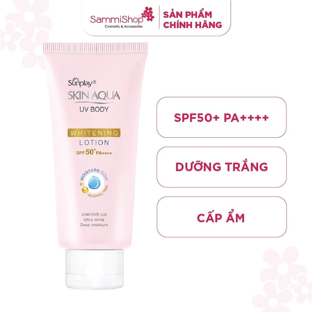 Sunplay Kem chống nắng dưỡng thể Skin Aqua UV Body Whitening SPF 50+ PA++++ 150g thumb 1