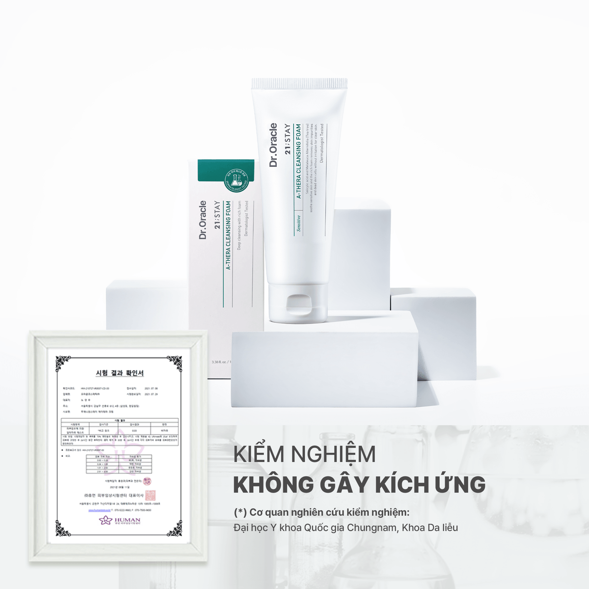 Dr.Oracle Sữa rửa mặt 21;STAY A-Thera Cleansing Foam 100ml 4